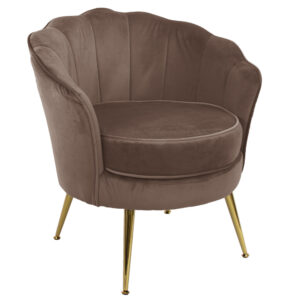 Fotel tapicerowany LUGANO BX-LE69 mokka velvet